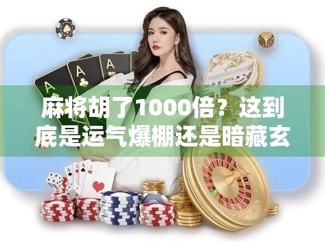 麻将胡了1000倍？这到底是运气爆棚还是暗藏玄机？