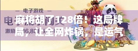 麻将胡了128倍！这局牌局，让全网炸锅，是运气爆棚还是暗藏玄机？